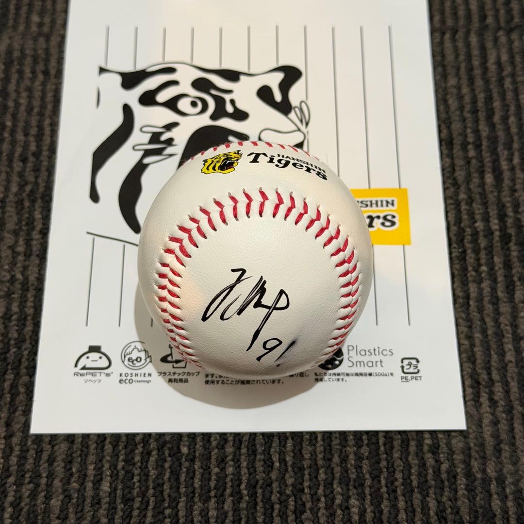 阪神タイガース 立石正広 直筆サインボール 沖縄キャンプロゴボール 限定