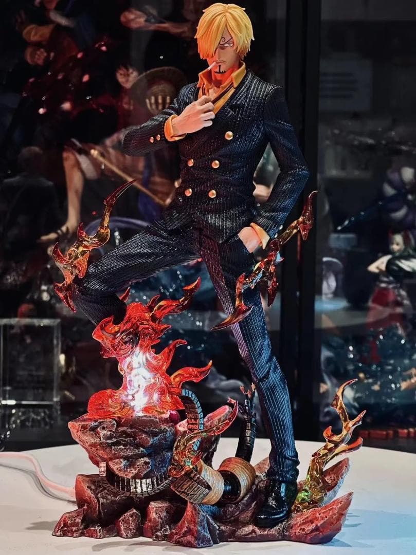 ワンピース 麦わら海賊団 サンジ ガレージキット フィギュア LXスタジオ 黒