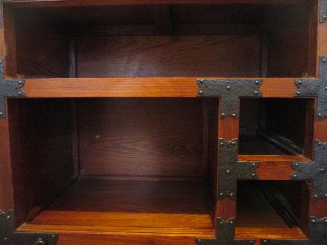 逸品　美品　船箪笥　車箪笥　欅材　車輪　和箪笥　箪笥　和家具　購入金額：23万円