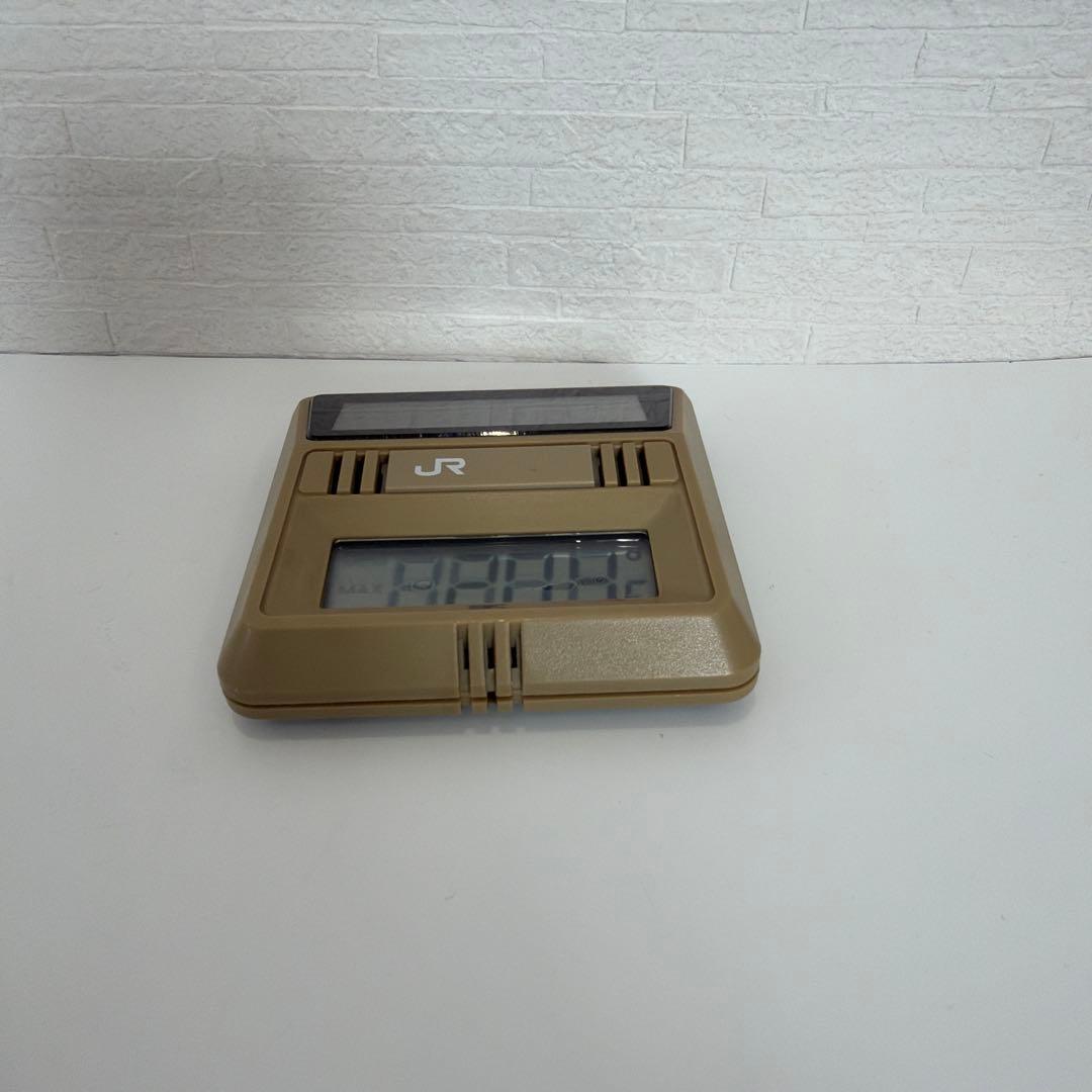 ＪＲ　鉄道 ソーラー デジタル 温度計　【希少・レア品】