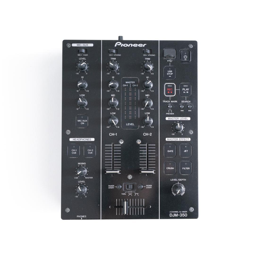 動作確認済み Pioneer DJM350 録音機能搭載 2ch DJミキサー