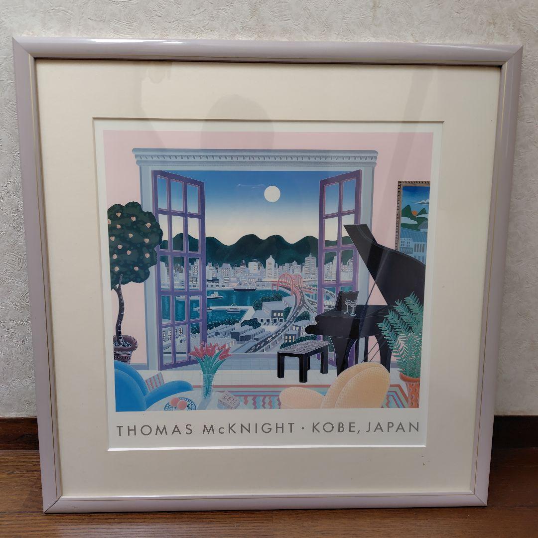 THOMAS McKNIGHT KOBE, JAPAN　神戸の夜景　額付　額装済