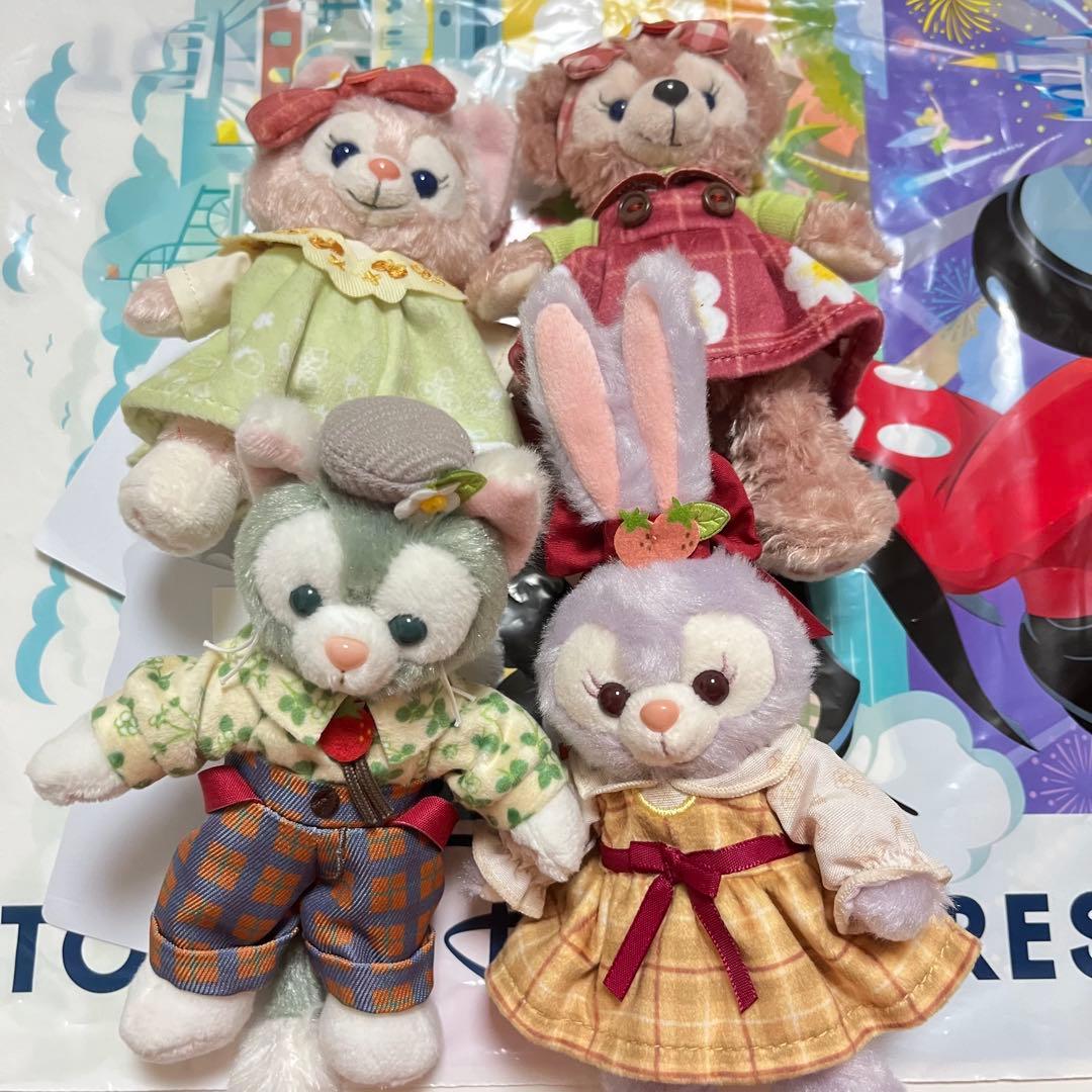 ストロベリー　ダッフィー ステラルー　シェリーメイ ジェラトーニ ぬいば