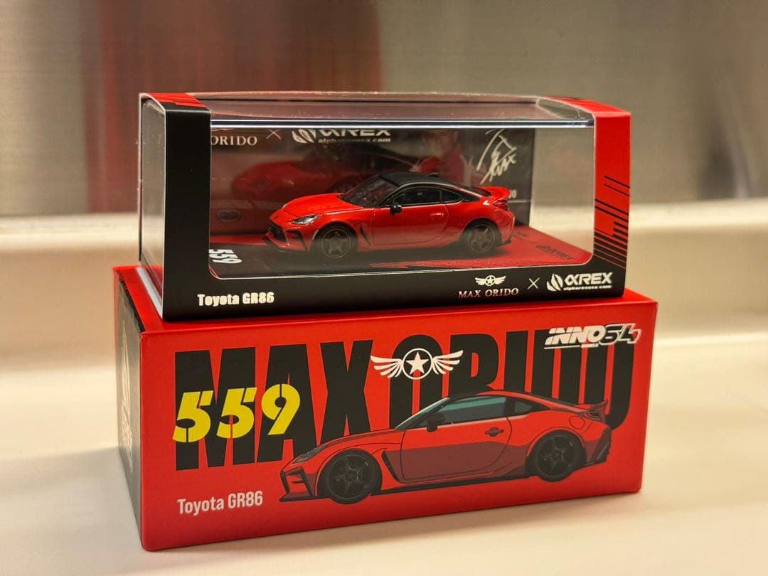 Inno64 1/64 Max Orido Toyota GR86 赤