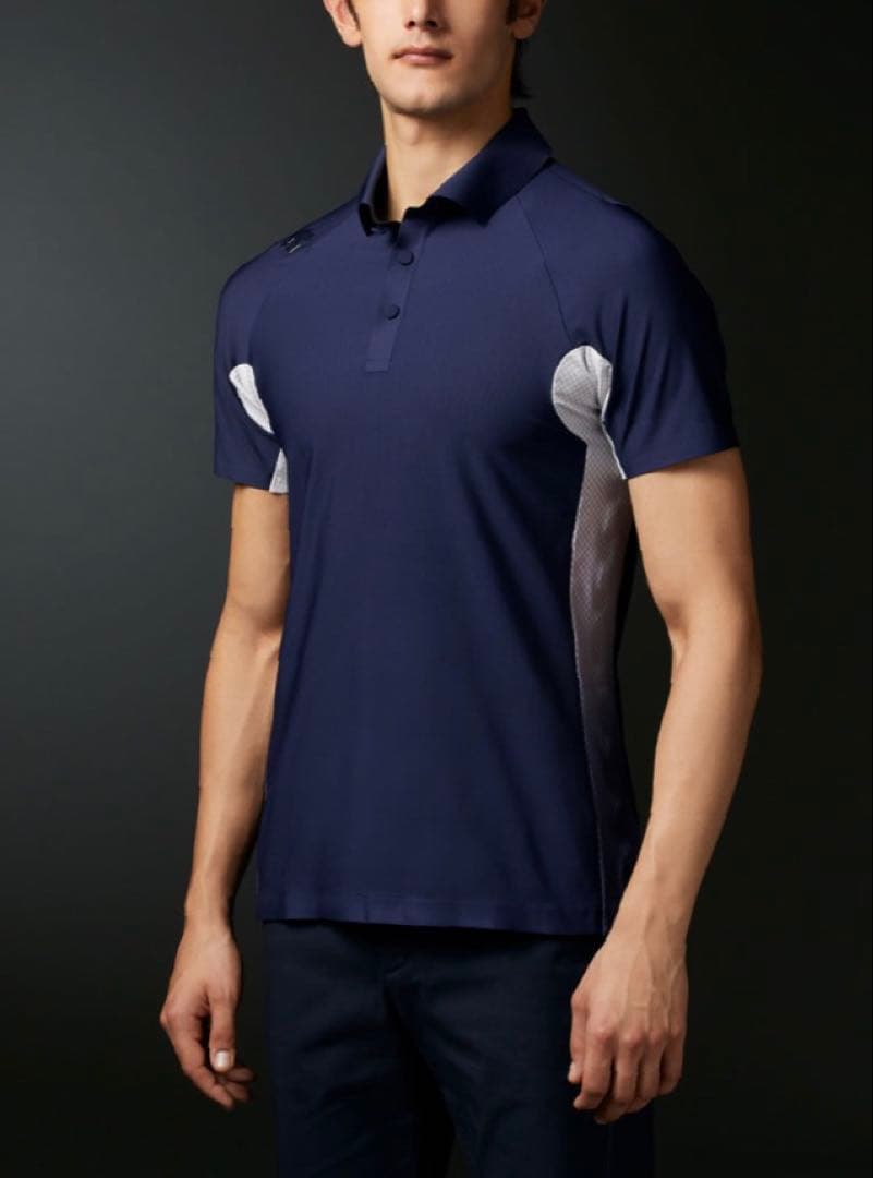 【g－arc】デサント　ネイビー 半袖ポロシャツ メンズ　週末値下げ