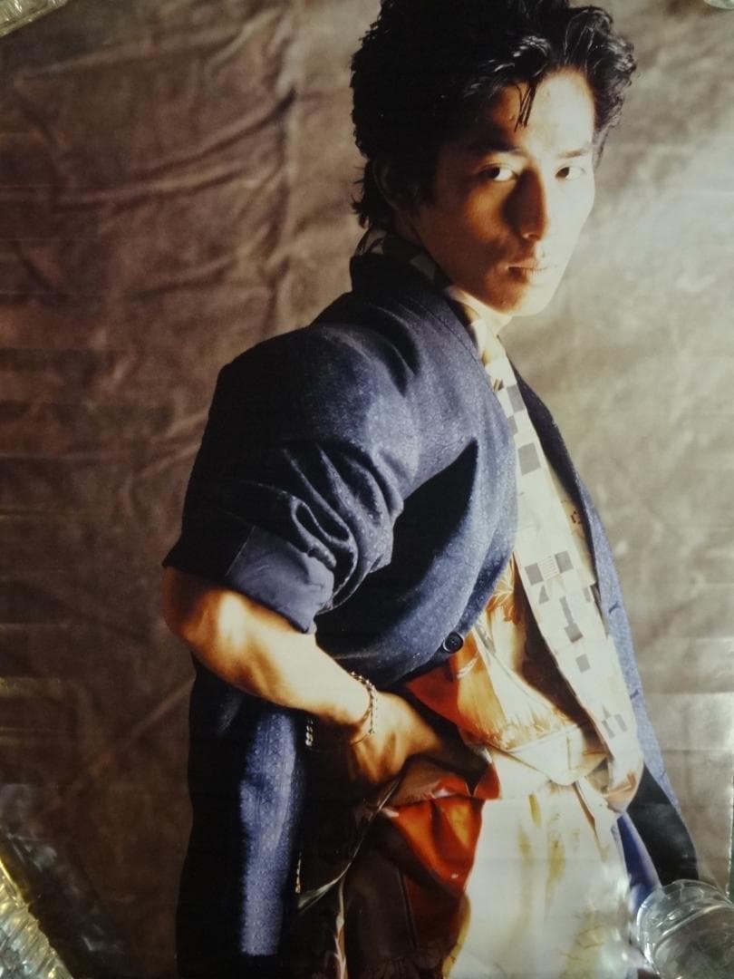 真田広之　　入手困難非売品　レコード会社ポスター