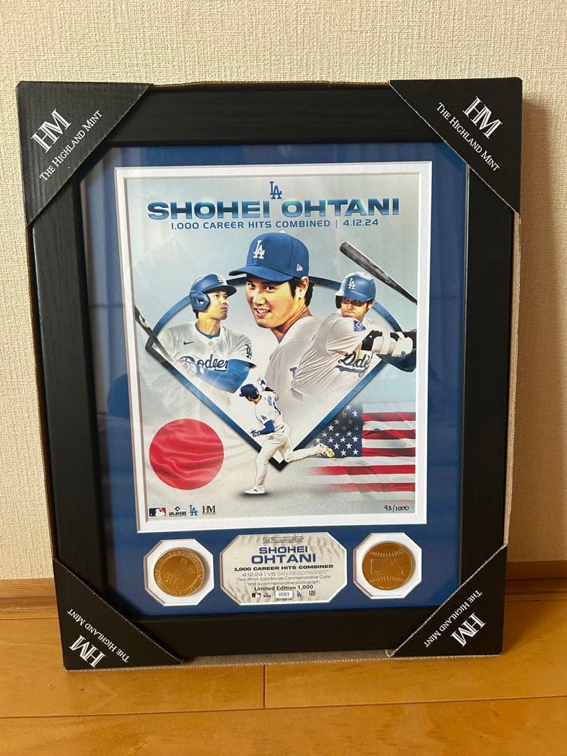 MLBドジャース大谷翔平 日米通算1,000本安打記念 ダブルフォトミント