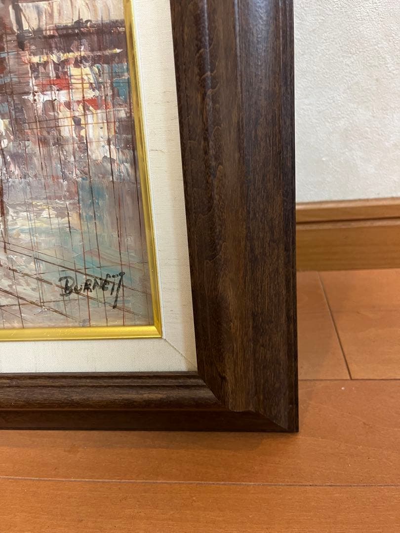 パリ　油絵　絵画　 Caroline Burnett キャロライン バーネット