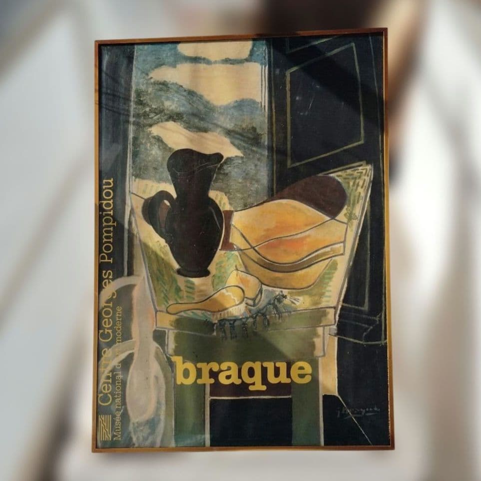 ジョルジュ・ブラック　ES BRAQUE　庭のテーブル　アートポスター