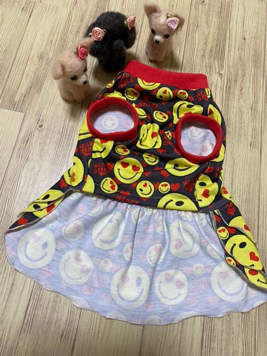 犬服 ワンピース(M)  ꒡̈⃝Lily꒡̈⃝ハンドメイド