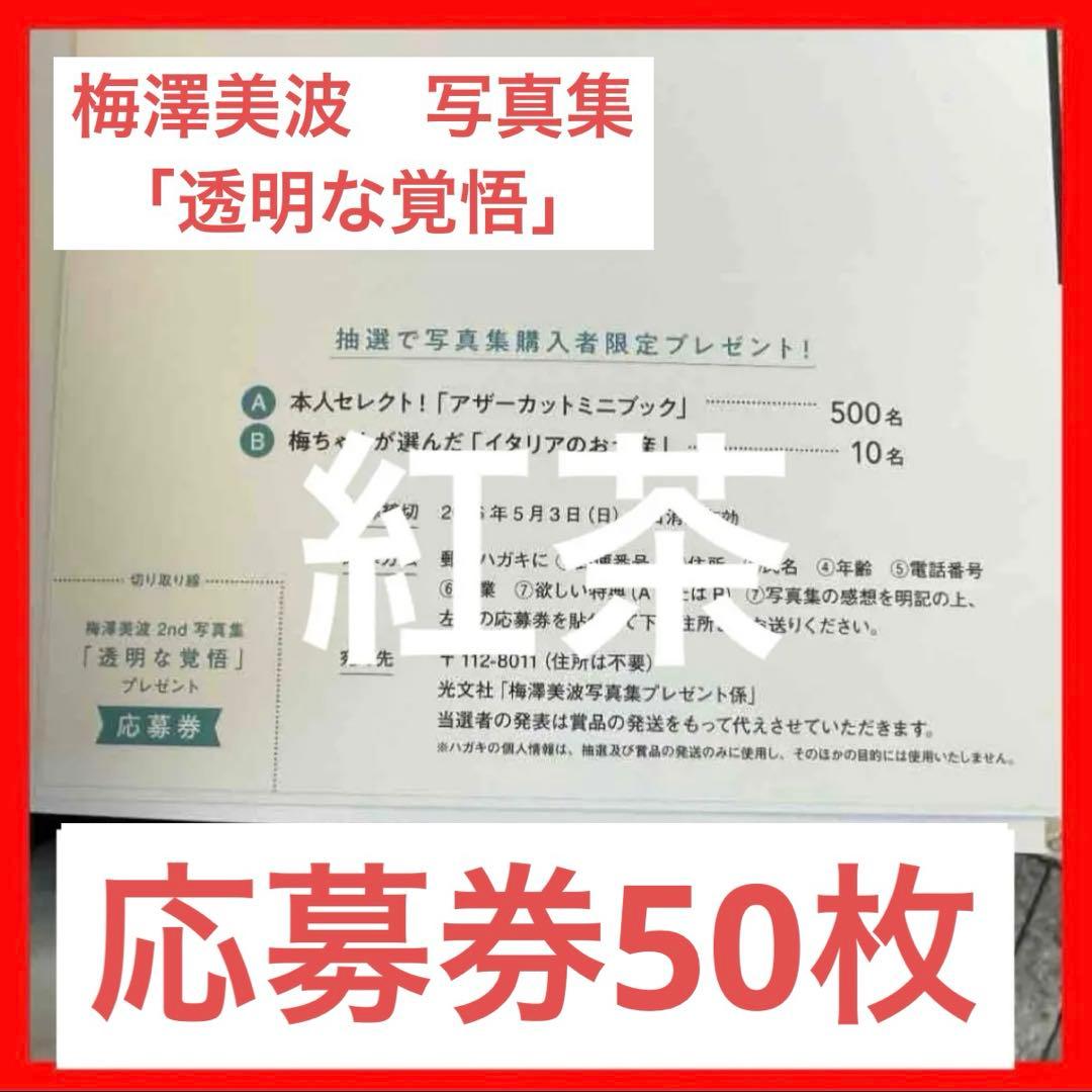 【Nagase Yuhi様用】乃木坂４６　梅澤美波　透明な覚悟　応募券50枚