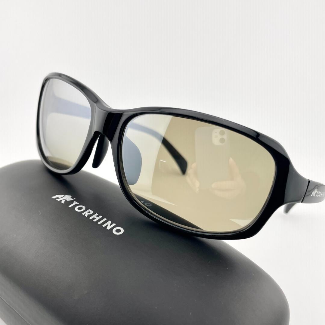 トライノ偏光サングラス 釣りサングラス Bシャンパン/ミラー メンズ スポーツ