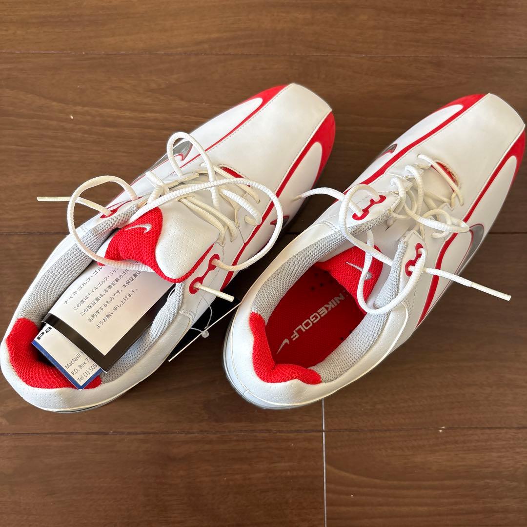 Nike ゴルフシューズ ホワイト/レッド　26.5㎝