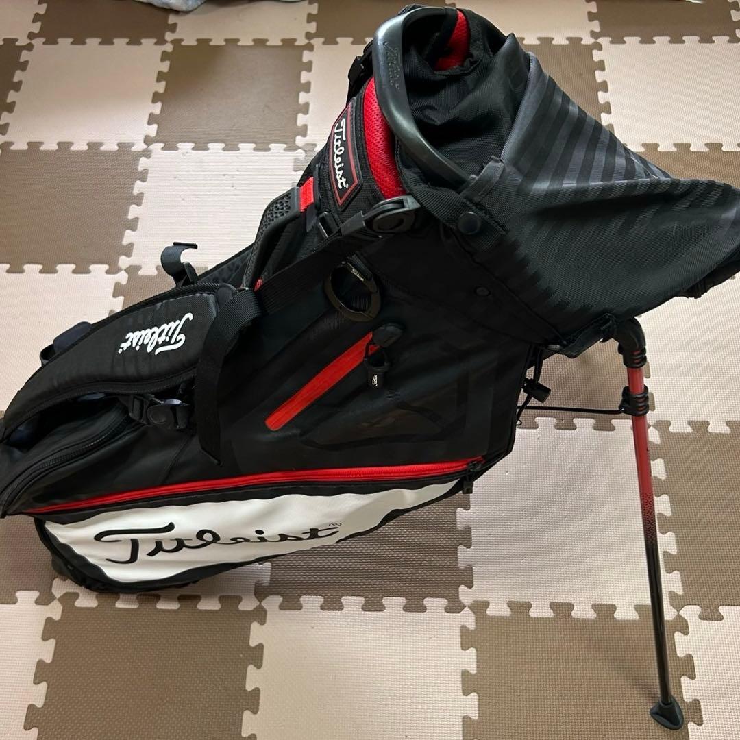 Titleist キャディバッグ 黒/白/赤