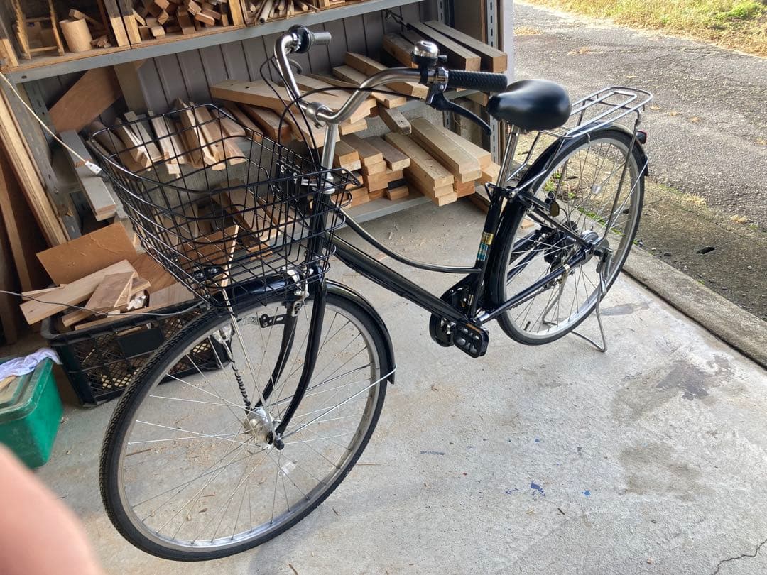ママチャリ 自転車 シティサイクル 6速 前カゴ付き