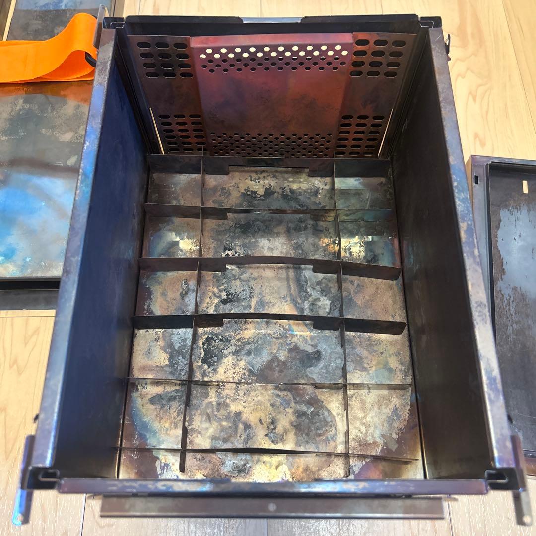 笑's 薪ストーブ 焚き火の箱 easy neo 煙突付き