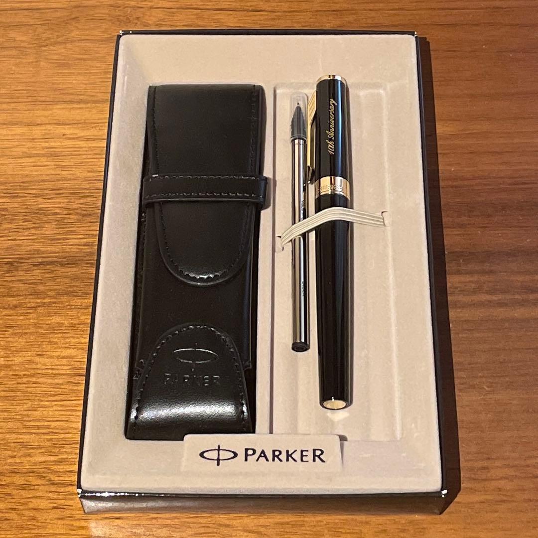【未使用】PARKER 5TH 万年筆(箱付、ペンケース、替え芯付き)