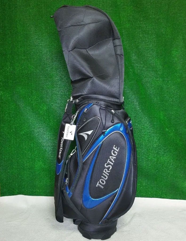 TOURSTAGE キャディバッグ ブラック/ブルー