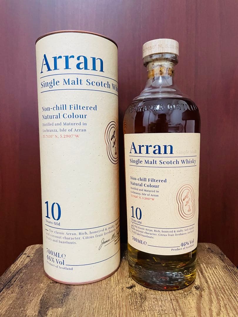 【新品】アラン 10年 700ML 46% ノンチルフィルター（箱付）