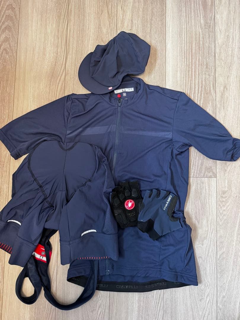 【ミンチェン】Castelli サイクルジャージ ビブショーツ