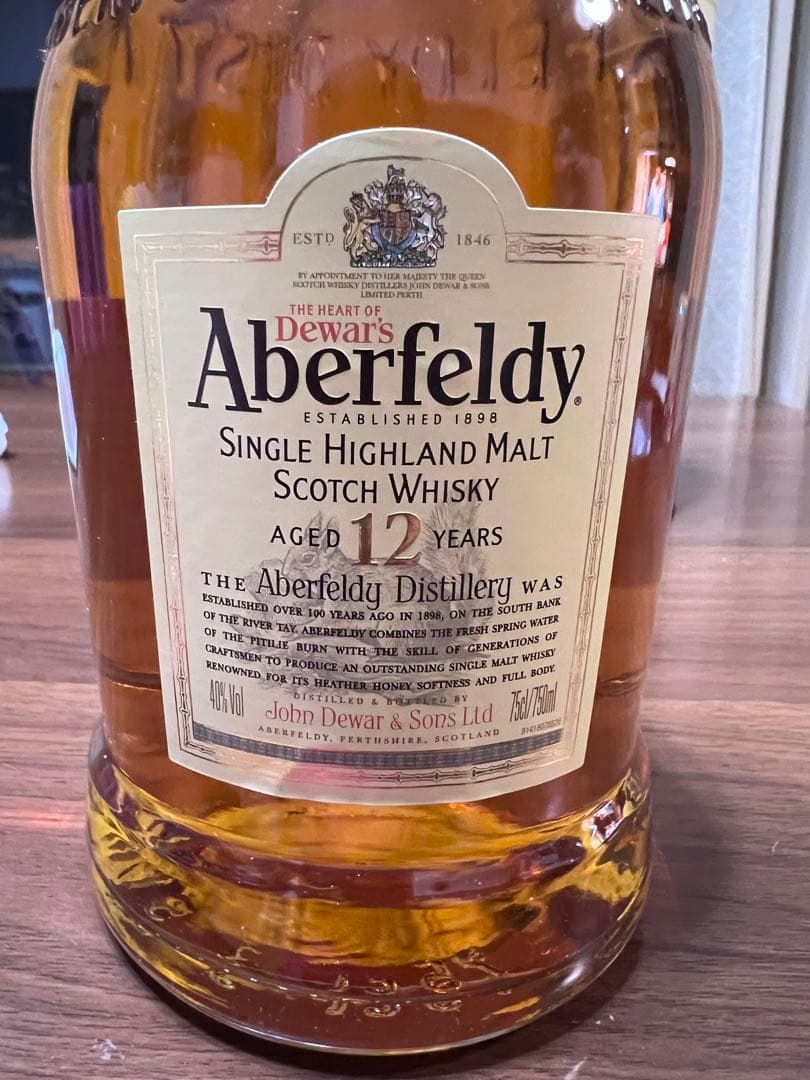 Aberfeldy 12年 シングルモルトウイスキー 750ml