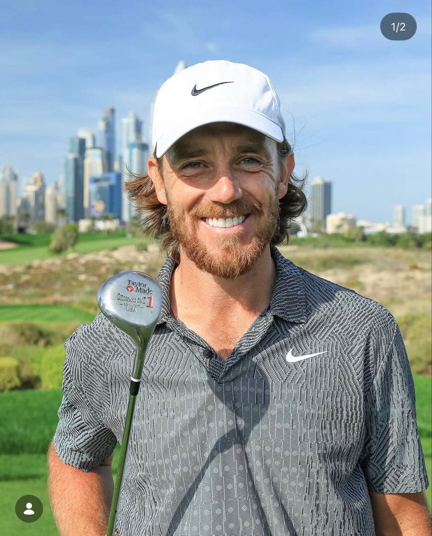 Nike DRI-FIT ブルー ポロシャツ