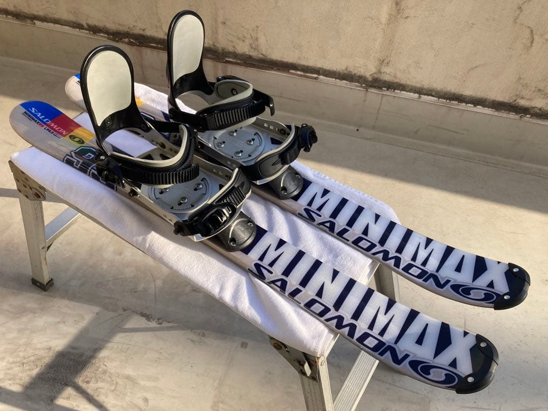 【希少】ショートスキー　スノーボードブーツ用SALOMON MINIMAX 黒