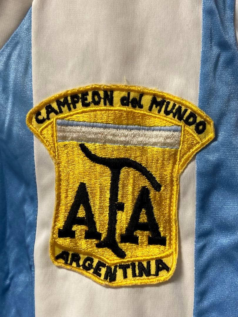 1982年アルゼンチン代表 ホームシャツ　ルコック　フランス製　襟付き
