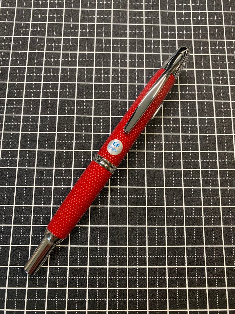 PILOT CAPLESS Kasuri 赤 万年筆 字幅EF