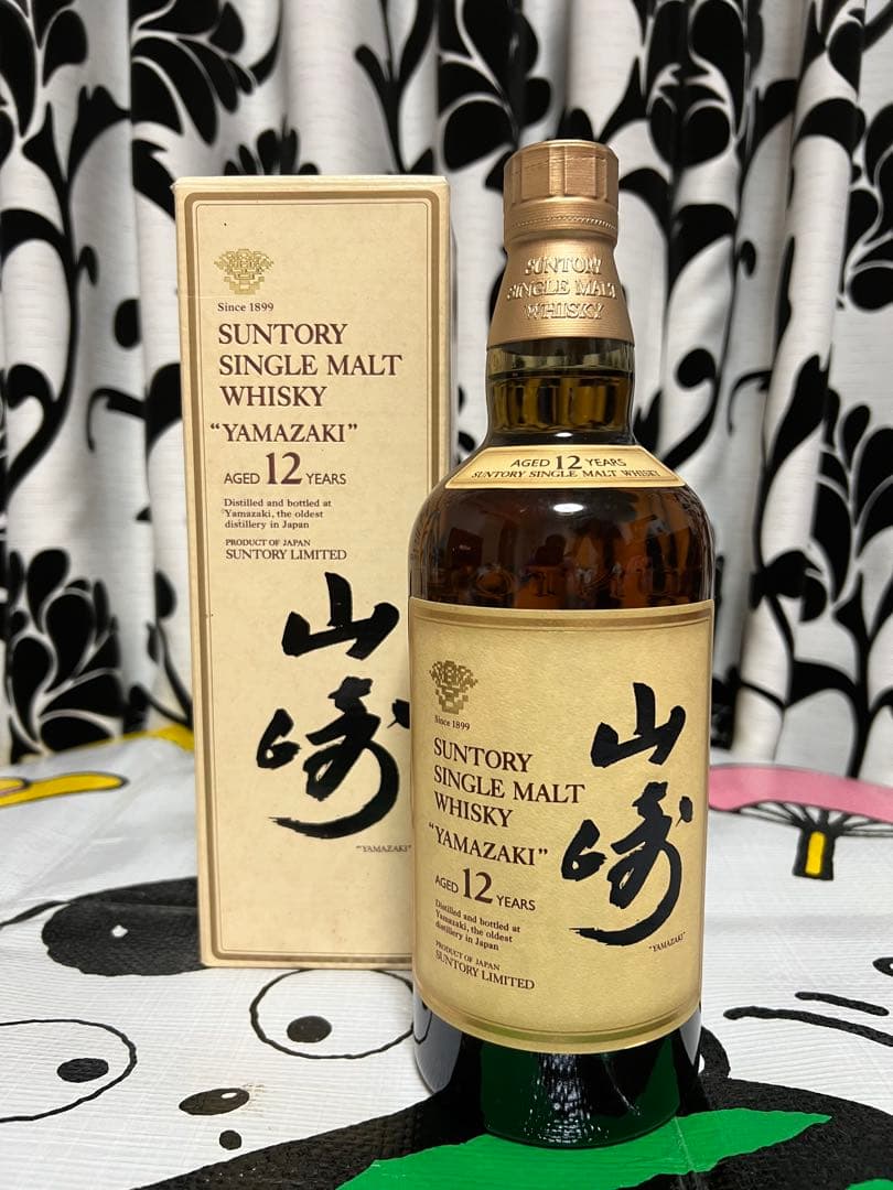 サントリー シングルモルトウイスキー 山崎 12年 750ml 華ラベル