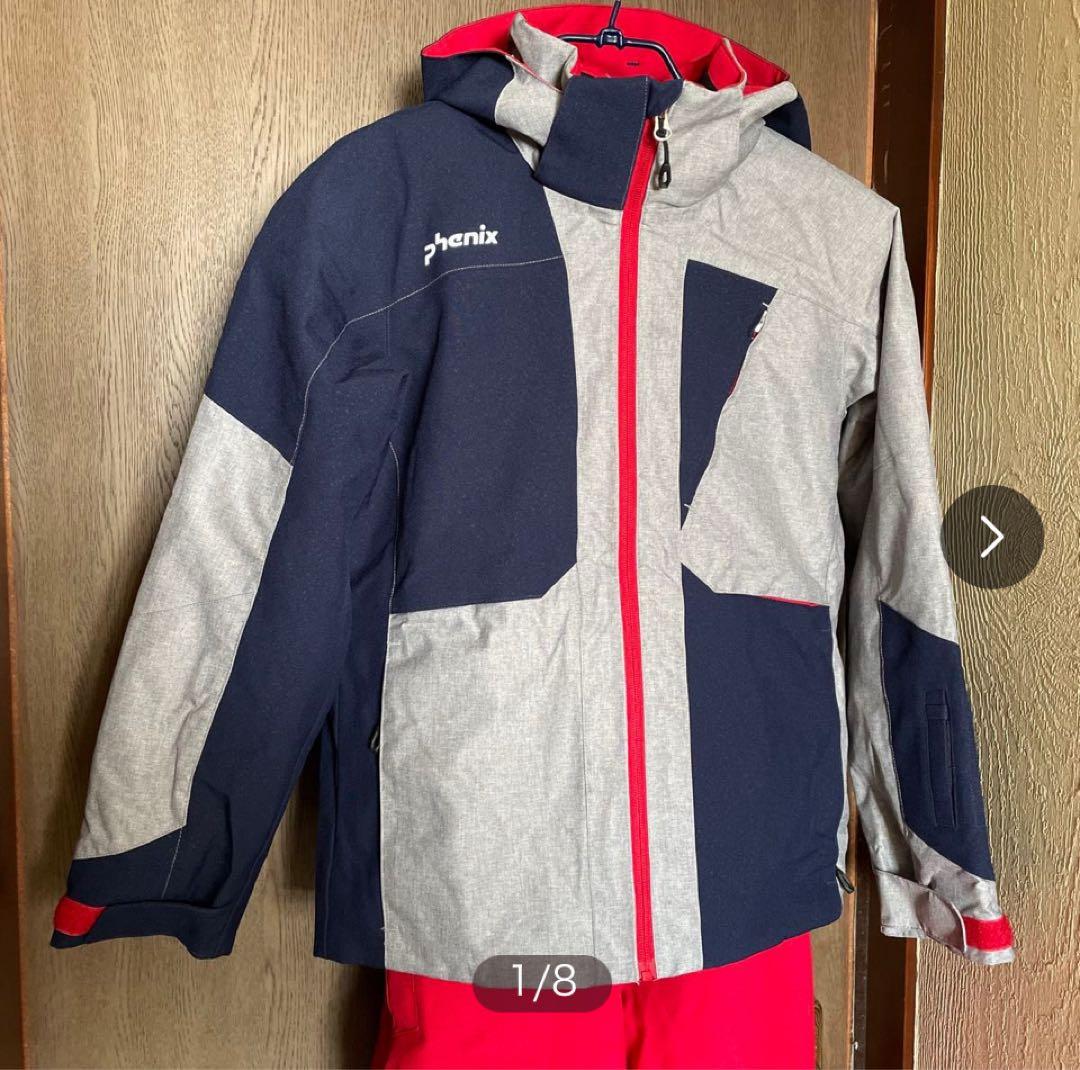 phenix スキーウェア サイズ150 グレー/ネイビー/レッド