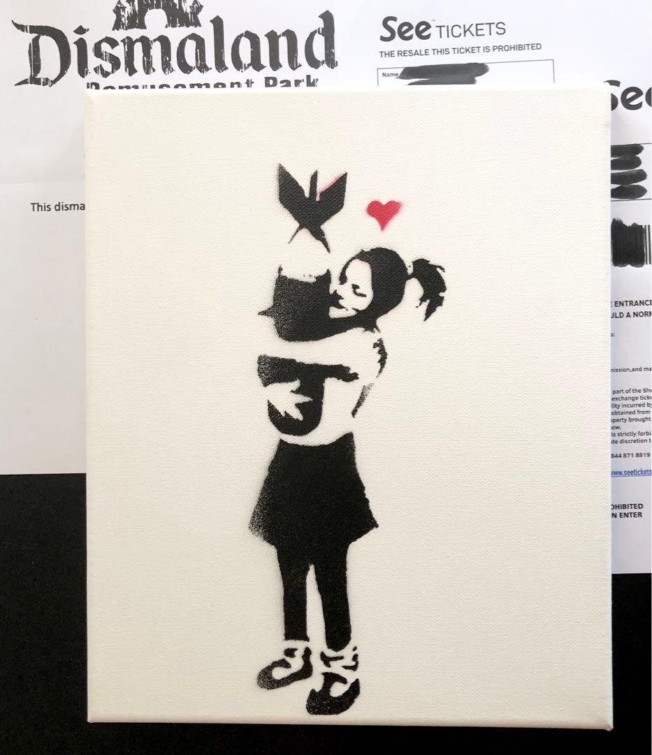 Banksy バンクシー 「Bomb Hugger」サイン 書類付