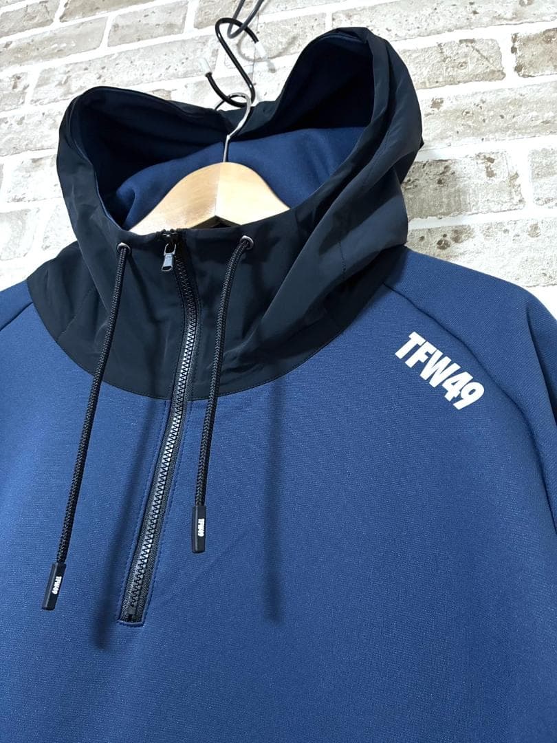 【早い者勝ち✨】新品 TFW49 メンズ コンビネーションフーディ XL 紺系