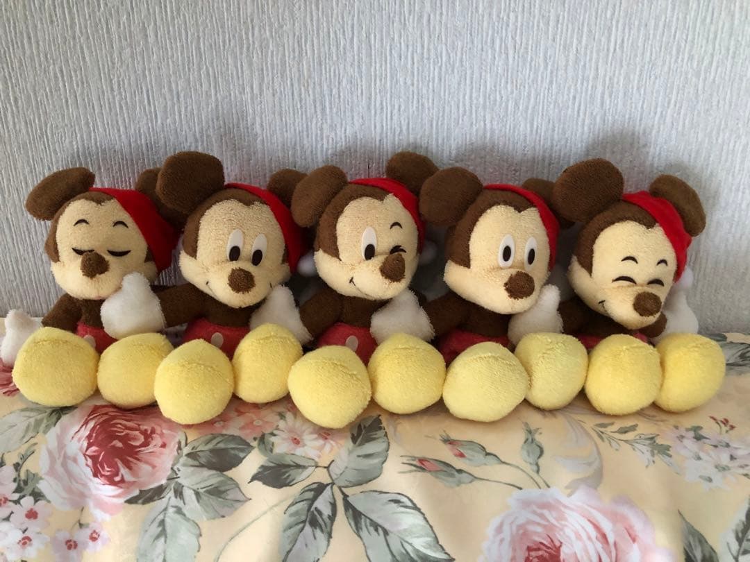 レトロ☆サンアンドスター☆MINIミニミッキーマウス☆サンタ☆ぬいぐるみ☆