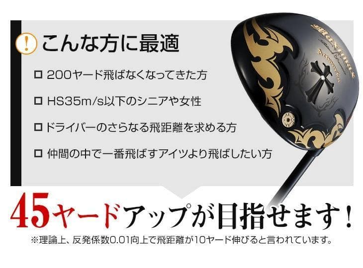 新品 【ヘッド単体】超高反発　ワイルドマキシマックスブラックプレミア1.7