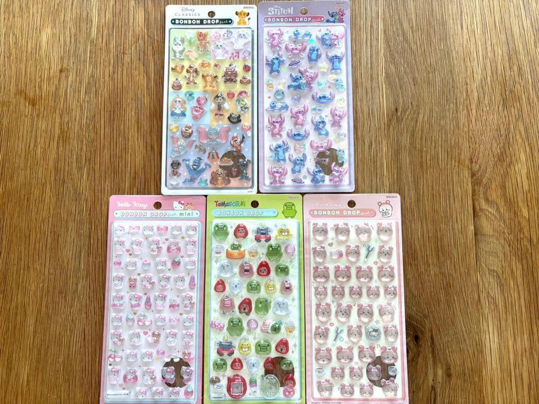 ディズニークラシックスシール他　5枚セット