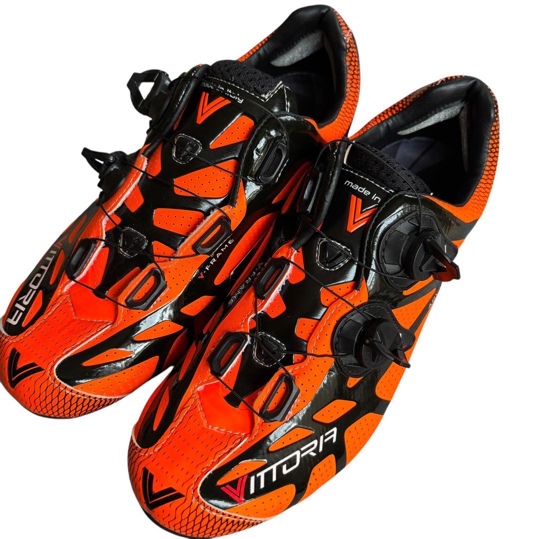 【新品】VITTORIA サイクリングシューズ サイズ43 オレンジ