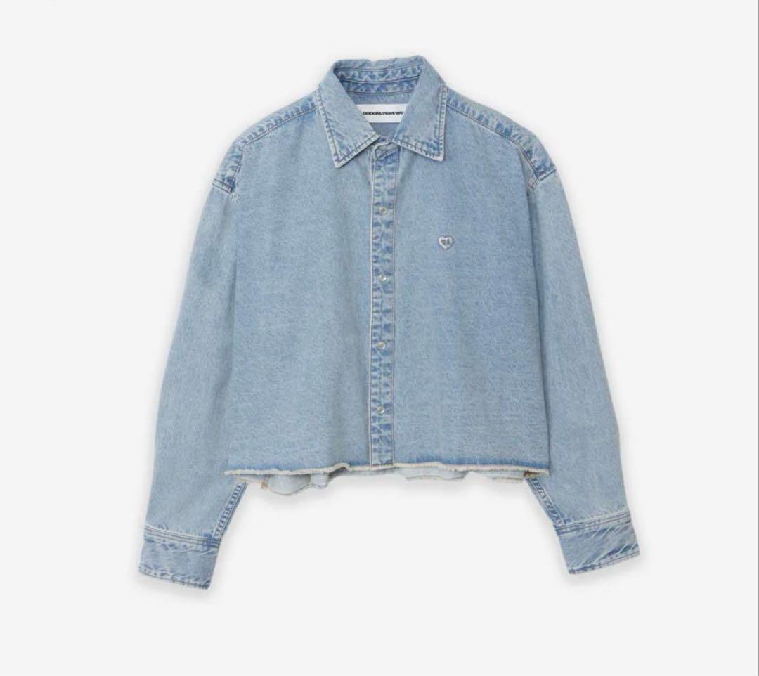岩田剛典　GOD ONLY KNOWS CROPPED DENIM SHIRT