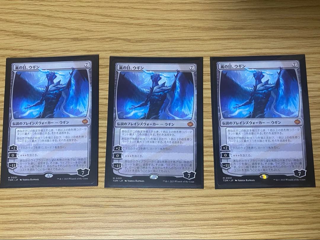 嵐の目、ウギン　日本語　３枚セット