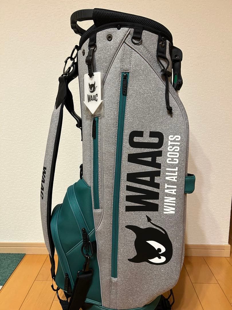 最終値下げ　WAAC ゴルフバッグ・スタンドキャディバッグ グレー/ターコイズ