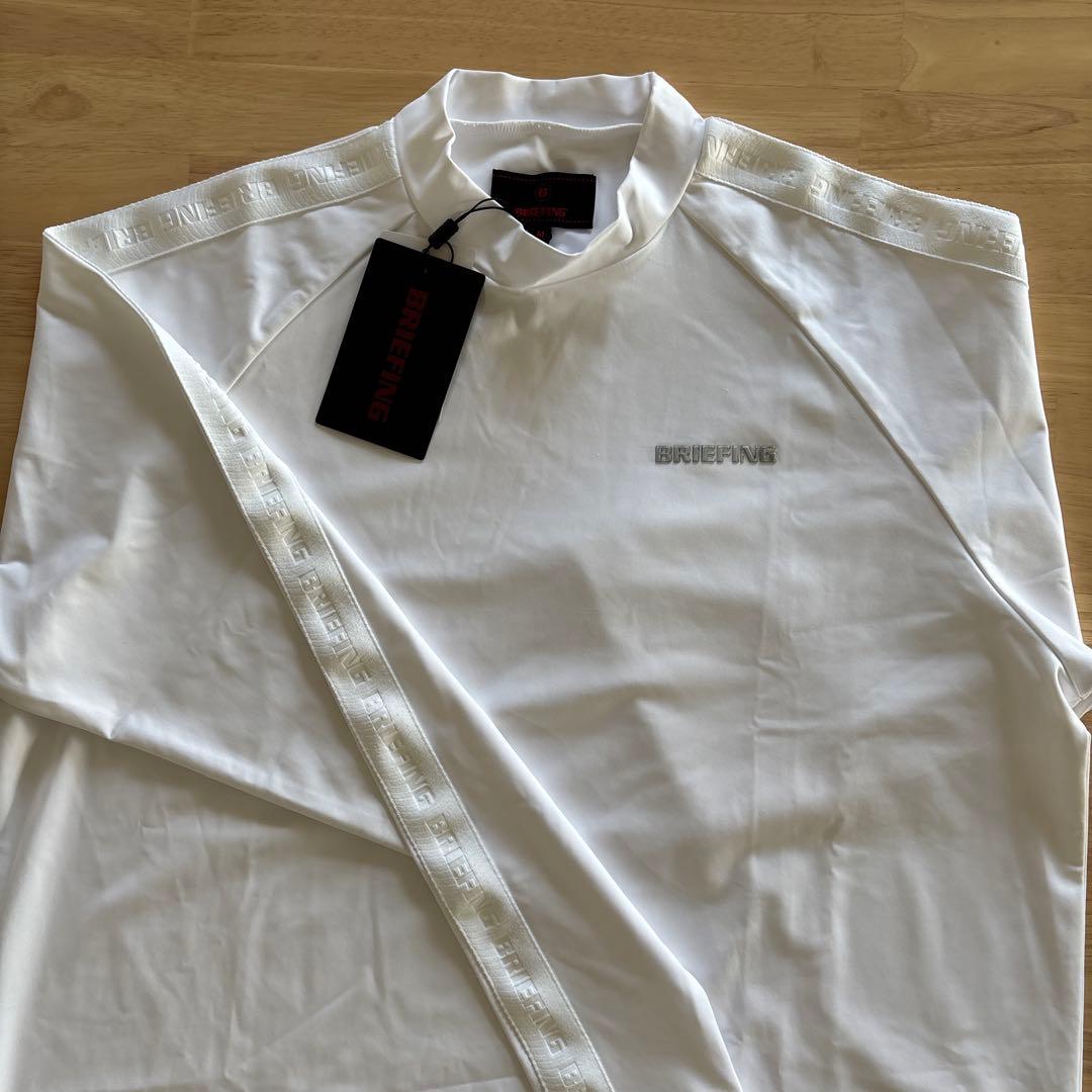 TakaBRIEFING メンズ LOGO LINE HIGHNECK白M
