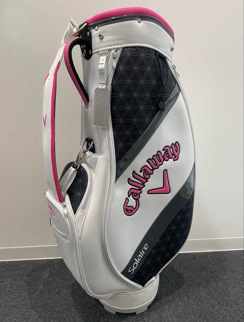 Callaway Solaire レディースゴルフバッグ ホワイトアンドピンク