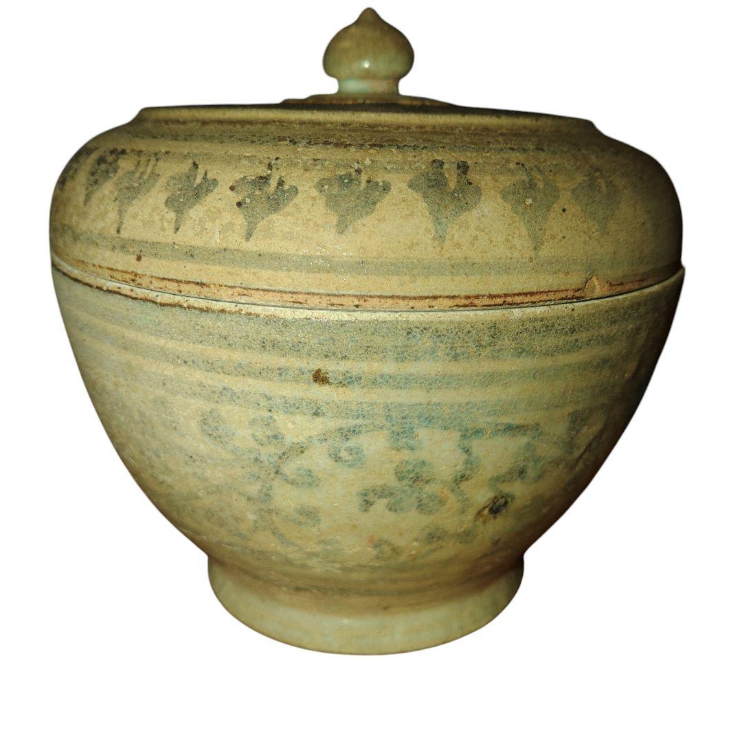 唐物古玩　宋胡録　香合　小壺